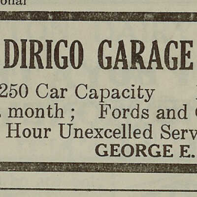 Dirigo Garage Ad
