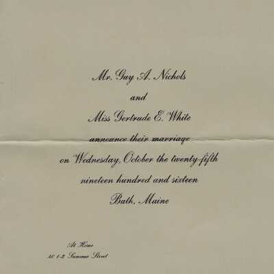 Nichols - White wedding