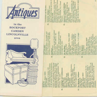 Antiques in the Rockport, Camden, Lincolnville Area