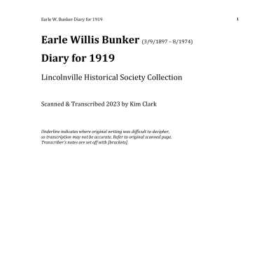 Transcription of Diary 3