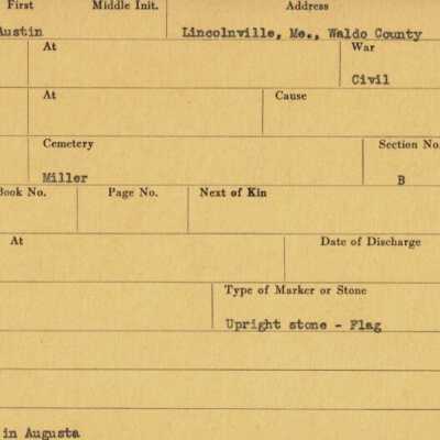 Austin Marriner Military Records