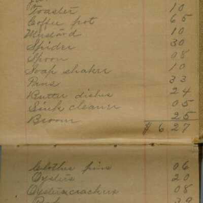 Blanche Hosmer Account Book