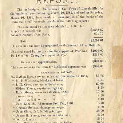 page 1 of 1883 town report