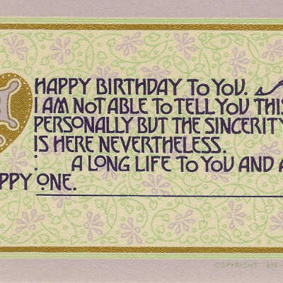 Card, greeting