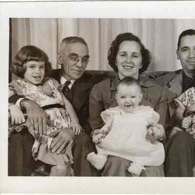 Back Row: George Nichols, Ruth Nichols Magee, David Nichols; Front: Merry, Marcia & Diane Magee