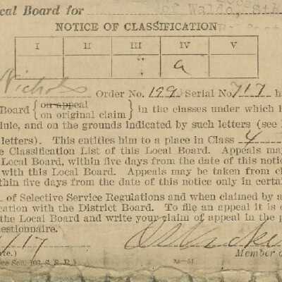 Classification Notice