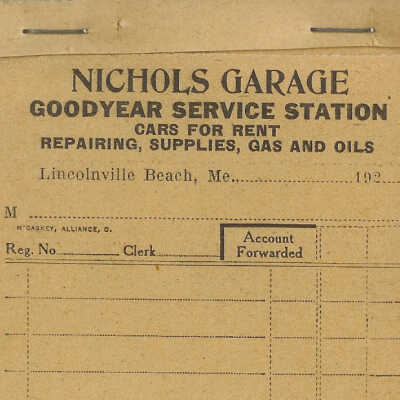 Service Station Invoice Pad