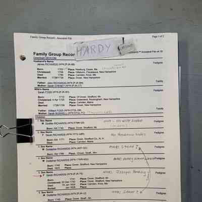 Hardy Genealogy