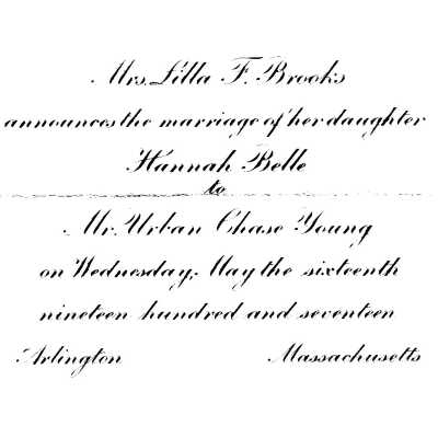 Wedding Announcement