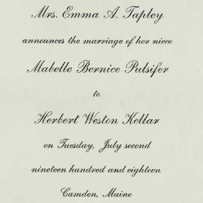 Wedding Announcement - Kellar