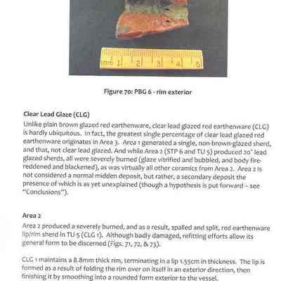 Red earthenware sherd
