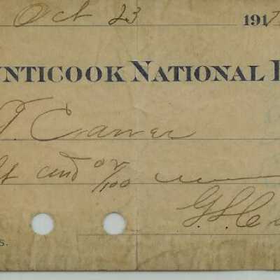 Megunticook National Bank check