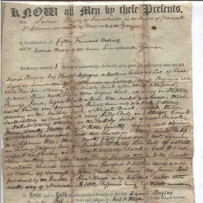 Deed - Samuel Bussey to David Bussey
