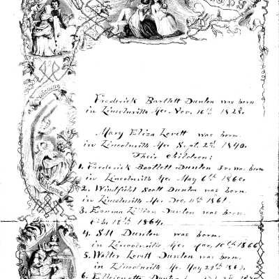 Family Bible - Dunton & Lovett