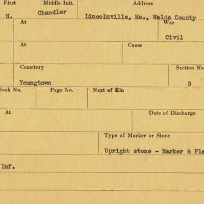 Chandler H. Heal Military Records