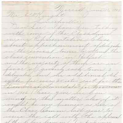 Knight Collection - 1908 Letter