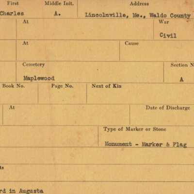 Charles A. Warren Military Records
