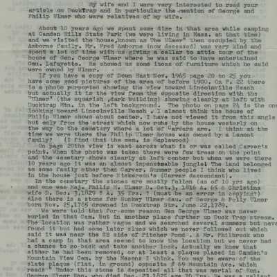 Letter from Beverage's to E. Griffin