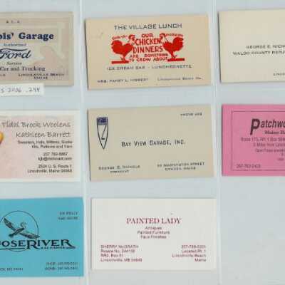 Business Cards - Lincolnville, Maine