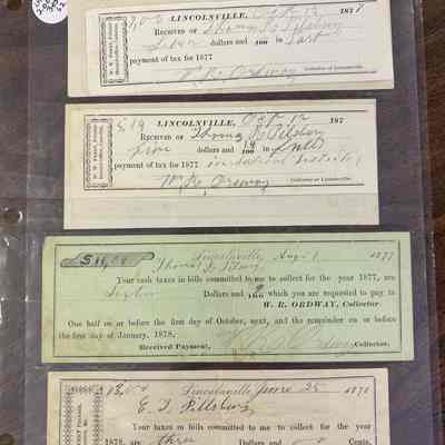 Property tax receipts