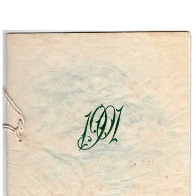 1901 Camden HIgh School Graduation Program