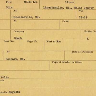 Otis Heal Military Records