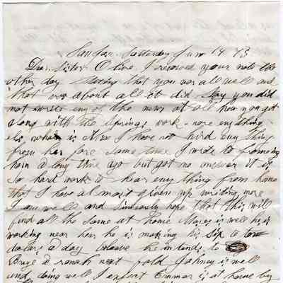 Knight Collection - 1873 Letter