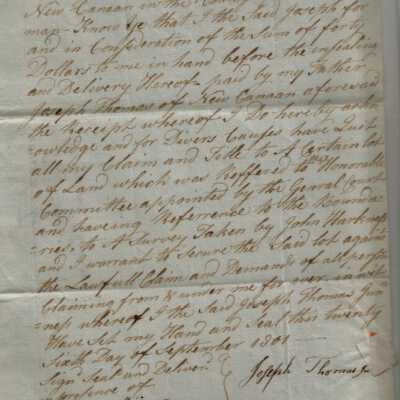 Joseph Thomas deed