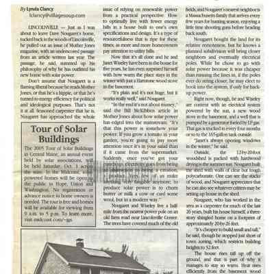 Solar energy article