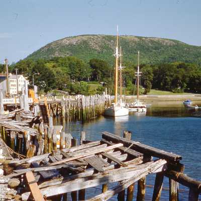 1953 - Camden Harbor & Mountain