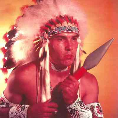 Bob Anderson, 25 years old, as part of the family troup