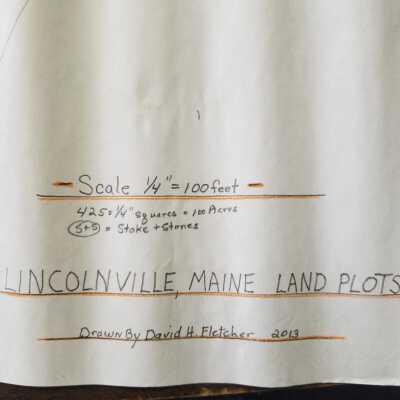 Map of Lincolnville Land Plots 1780 - 1815