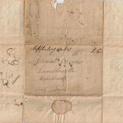 Letter - Rena Knight to Daniel Decrow