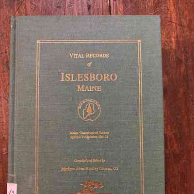 Vital Records of Islesboro, Maine
