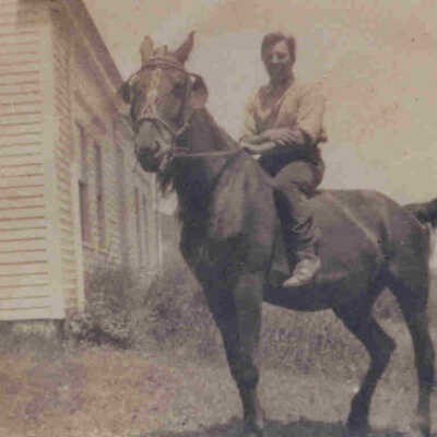 Martin Athearn on horse