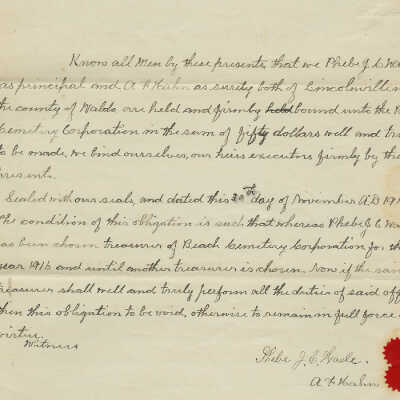 Treasurer's Bond