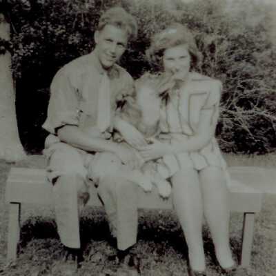 Ray, Peg Miller and "Tag"
