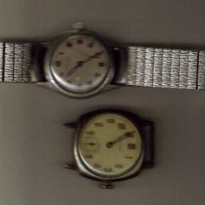 Wrist watches belonging to a member of the Heald family.