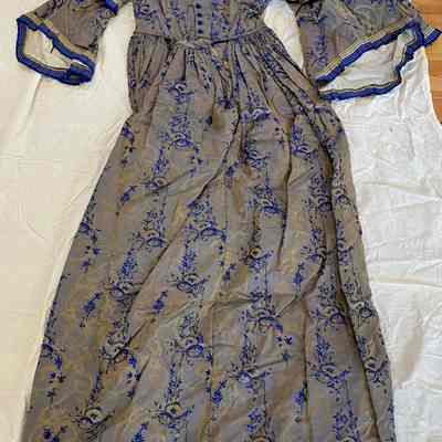 Silk brocade dress