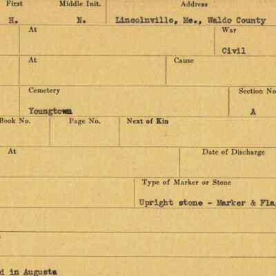 H. N. Munroe Military Records