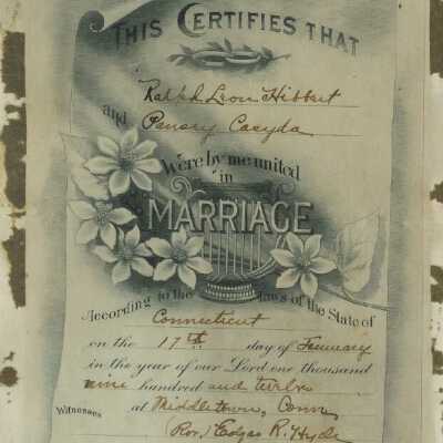 Marriage License - Casyda and Hibbert