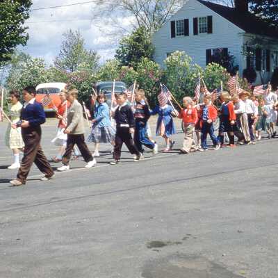 1958 - Kids with Flags Parade
