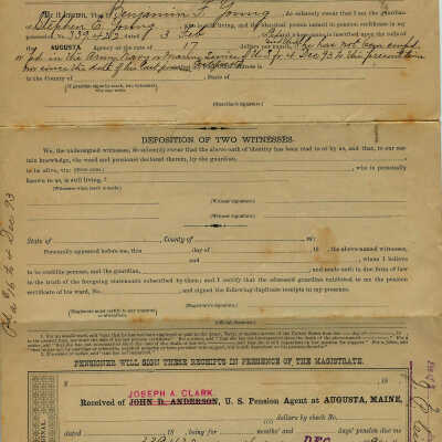 Guardian pension receipt
