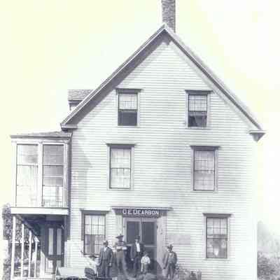 Dearborn Store (Charles E Dearborn): Store stood in driveway of present-day Spouter Inn