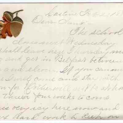 Knight Collection - 1884 Letter
