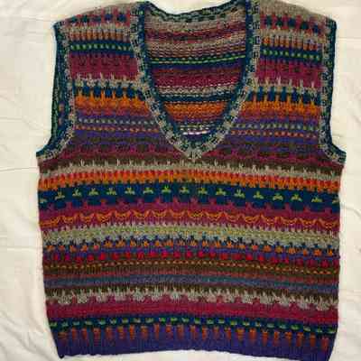 Hand-knit sweater
