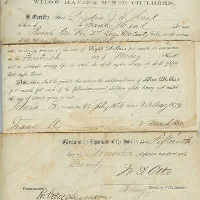 pension certificate