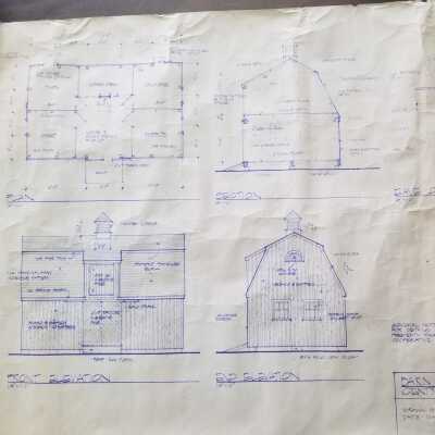 Plans for Barn at LIncolnville Central School 1981
