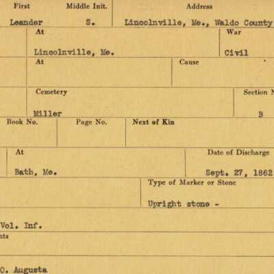 Leander S. Mariner Military Records