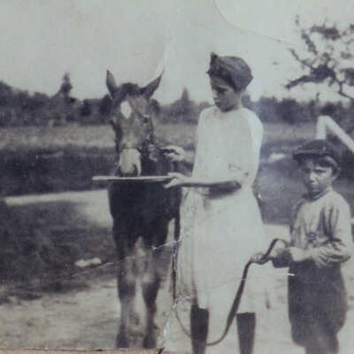 Madalienne and unknown boy
